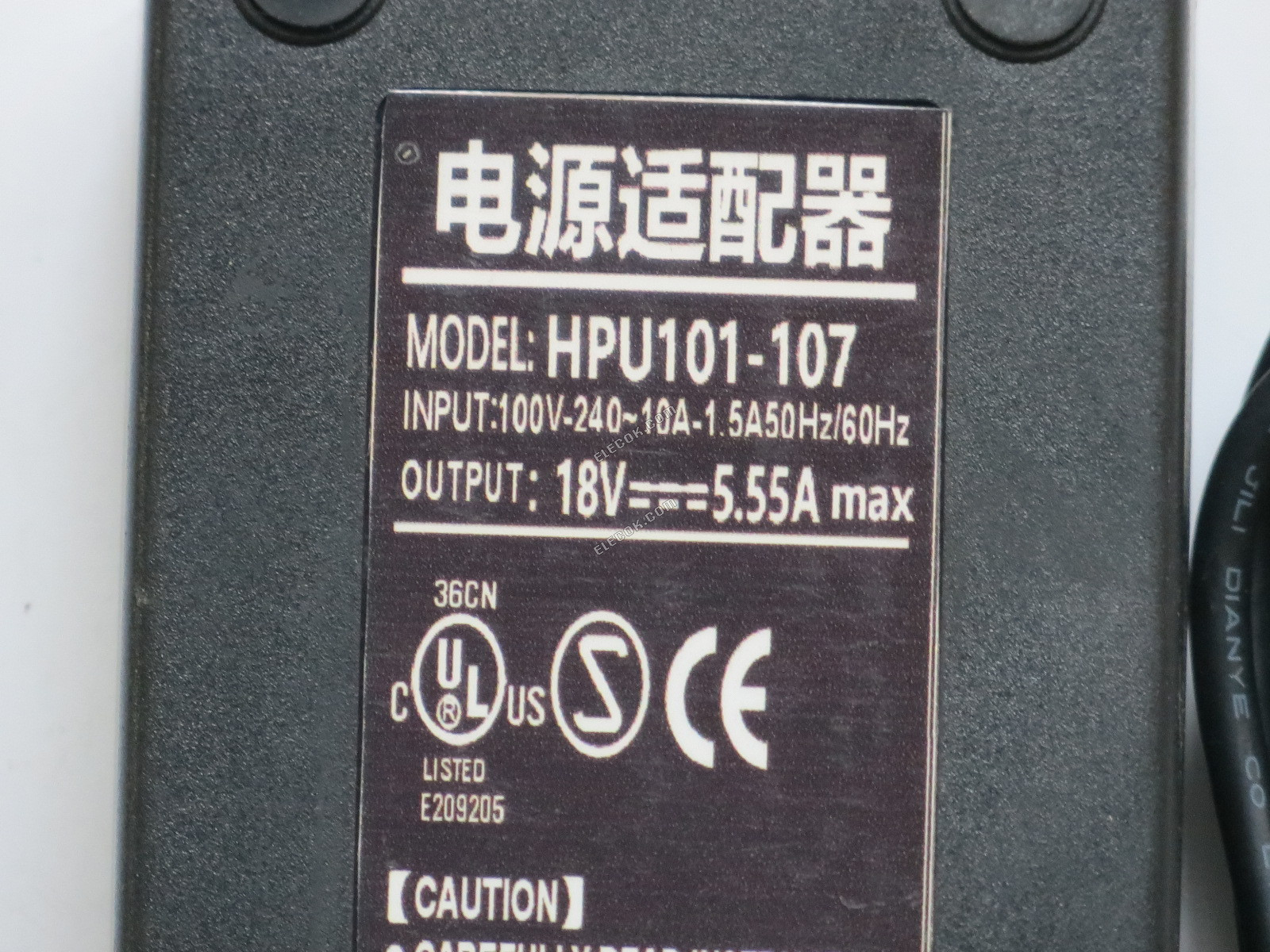 SINPRO 18V5.55A 100W HPU101-107 with 4PIN connector substitute 