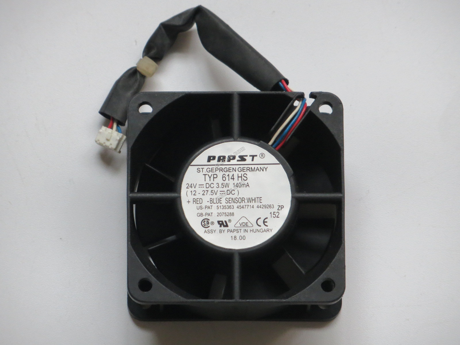 EBM-Papst TYP 614HS 24V 3,5W 3 drähte Kühllüfter 