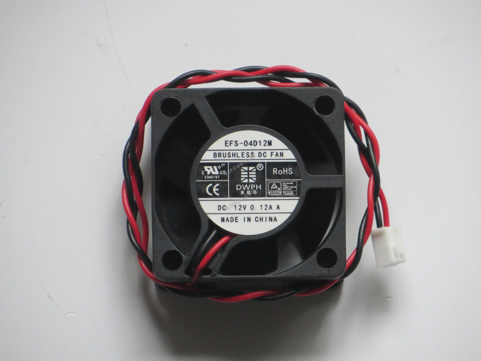 DWPH EFS-04D12M 12V 0.12A 2wires Cooling Fan 