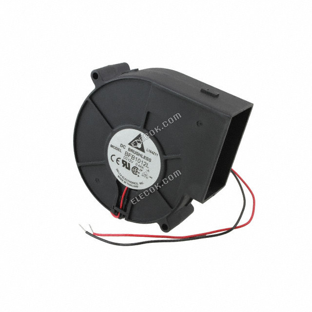 DELTA BFB1012L-A 12V 0.37A 4.44W 2wires Cooling Fan 
