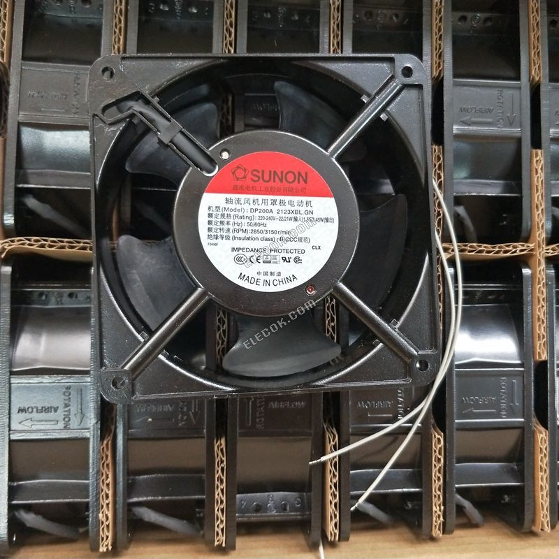 SUNON DP200A 2123XBT 220/240V 45W 2wires Cooling Fan 