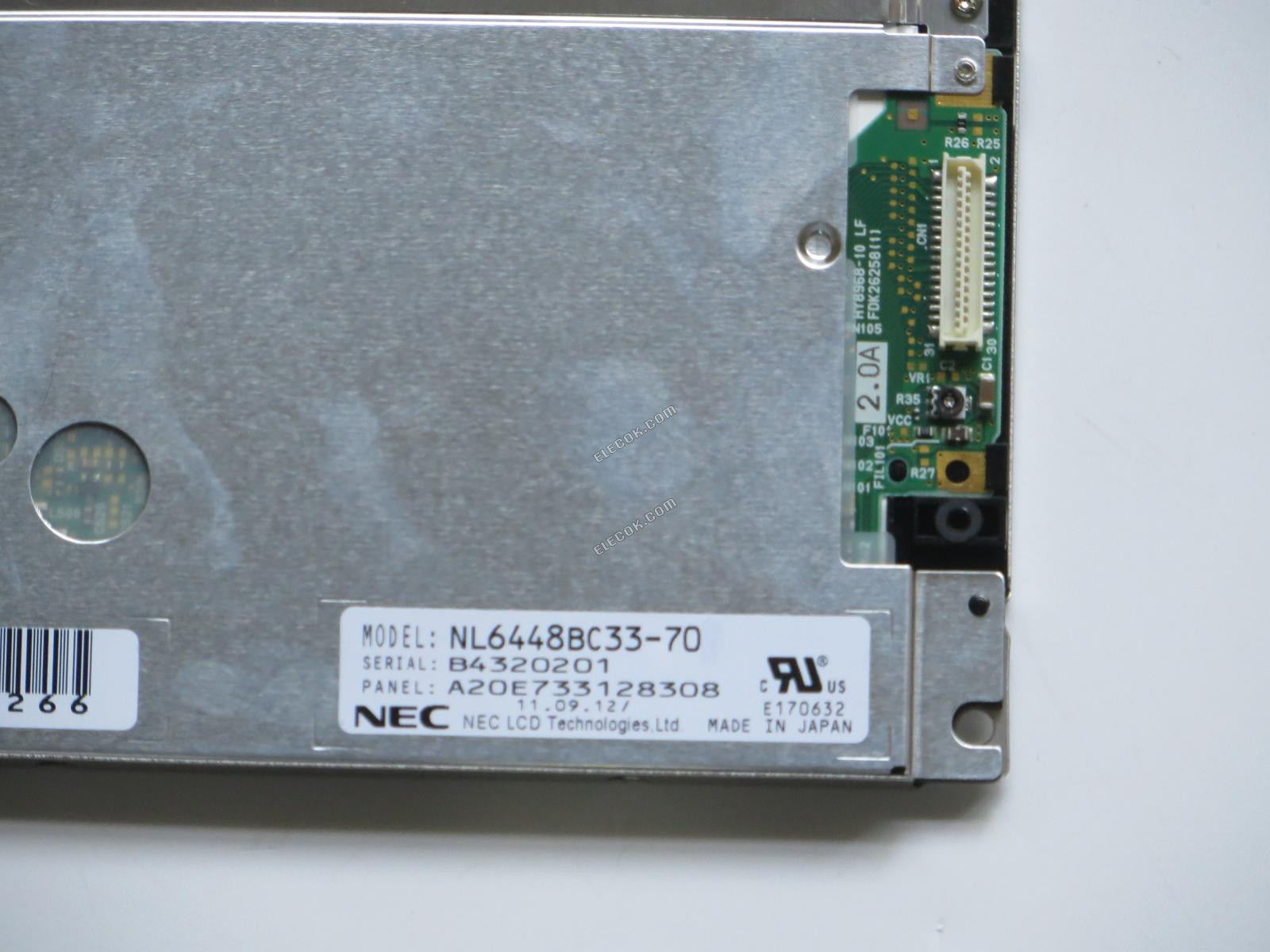 NL6448BC33-70 NEC 10.4" A-si TFT-LCD Panel 
