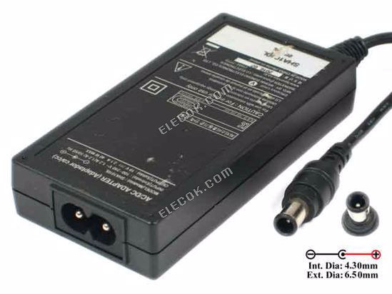 Autre Marques SHA1010L AC Adapter- Ordinateur Portable 19V 2,1A, 4,3/6.5mm, 2-Prong, D'occasion 