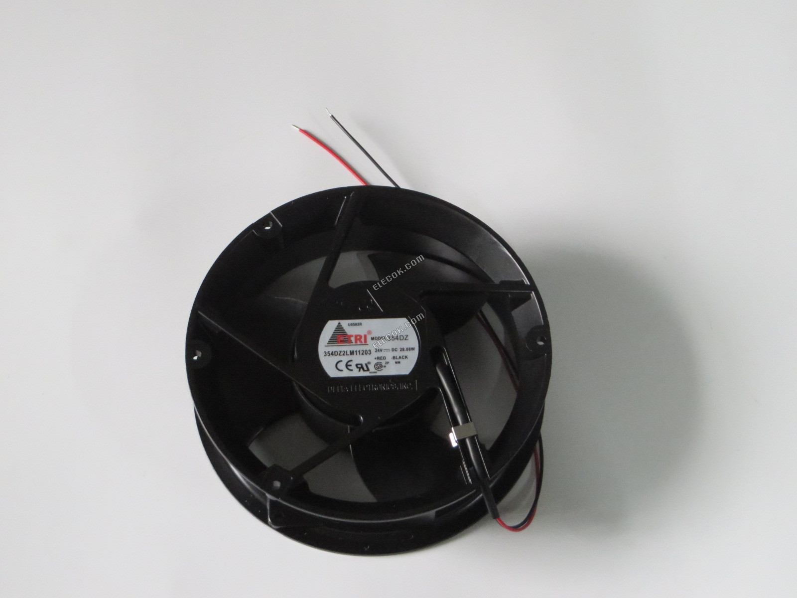 ETRI 354DZ 24V 28,08W 2 fils Ventilateur De Refroidissement, Reconditionné 