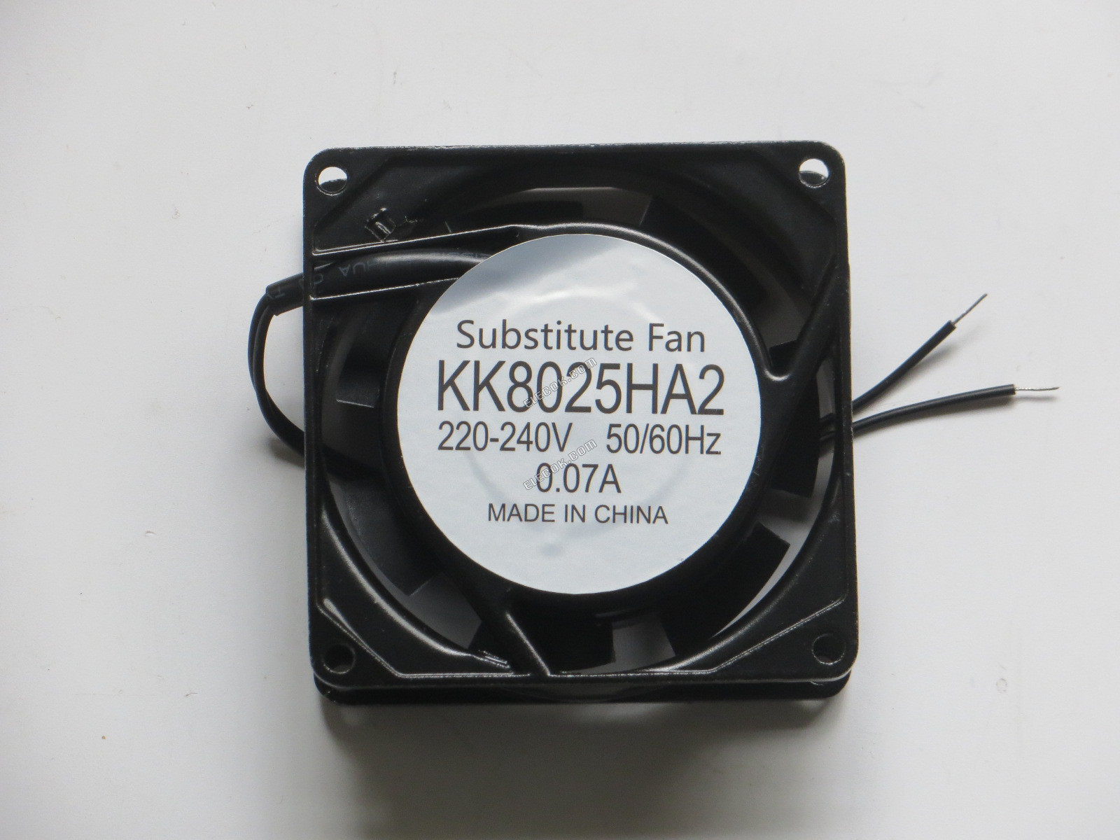 KK8025HA2 220-240V 0,07A 2 kablar fläkt, ersättning 