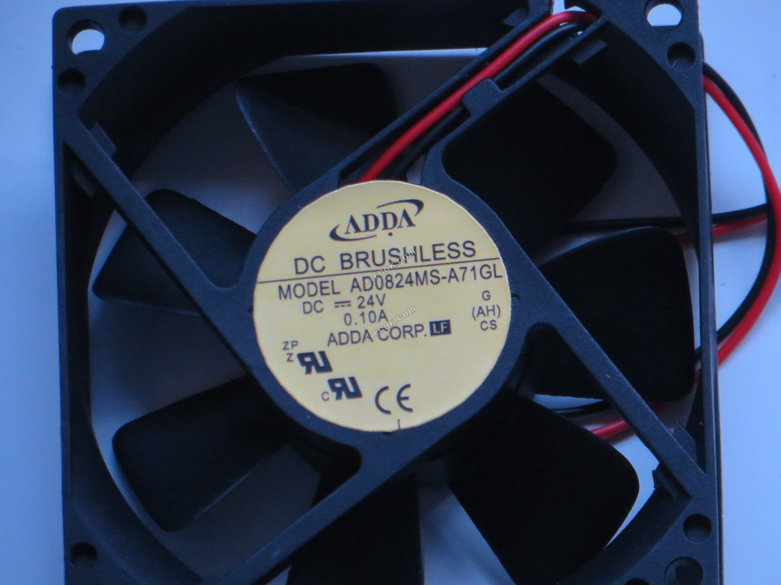 ADDA AD0824MS-A71GL 24V 0.1A 2.4W 2wires Cooling Fan 
