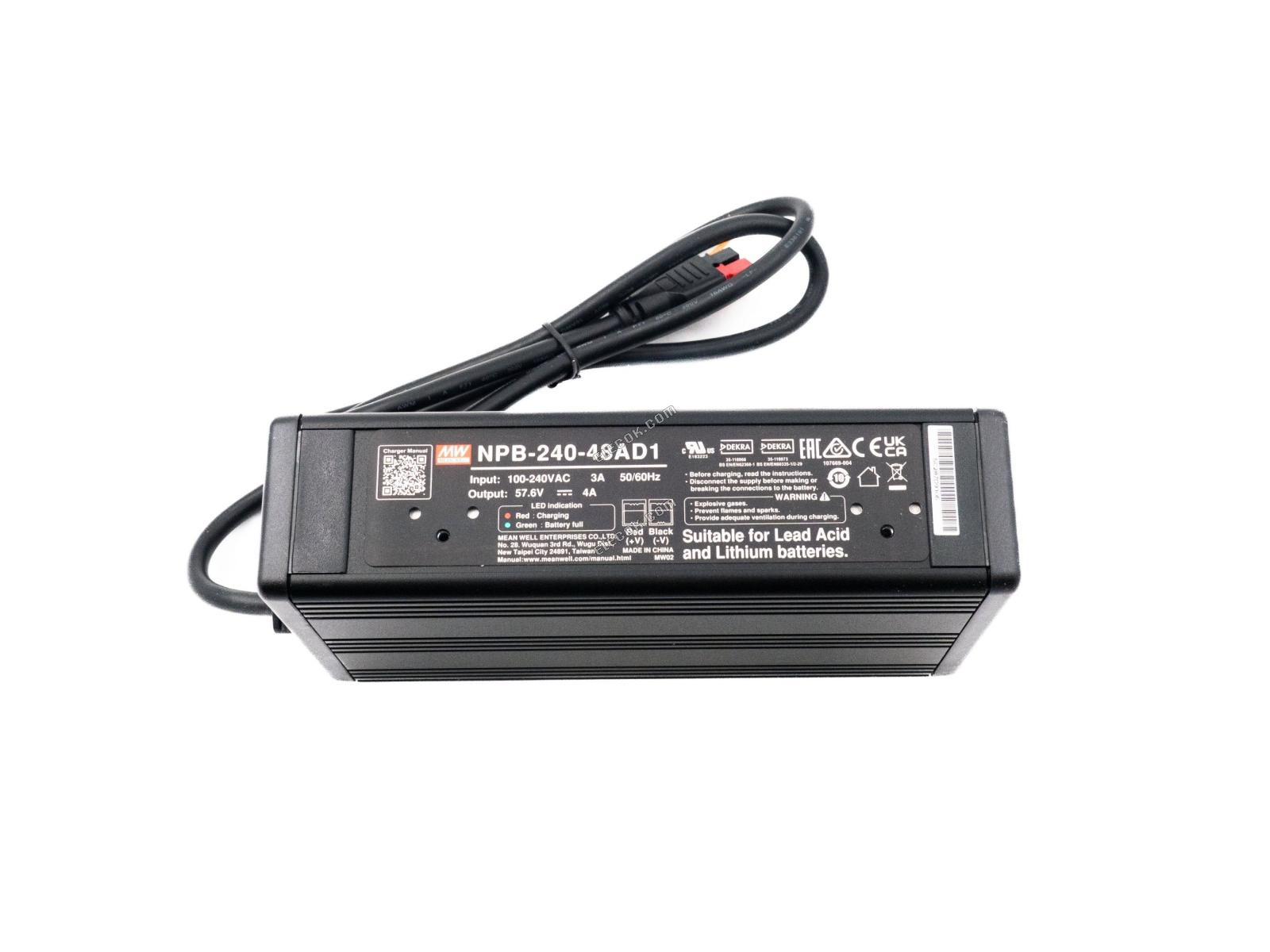 Mean Well NPB-240-24AD1 Batterij Charger 240W 24V Anderson Connector 