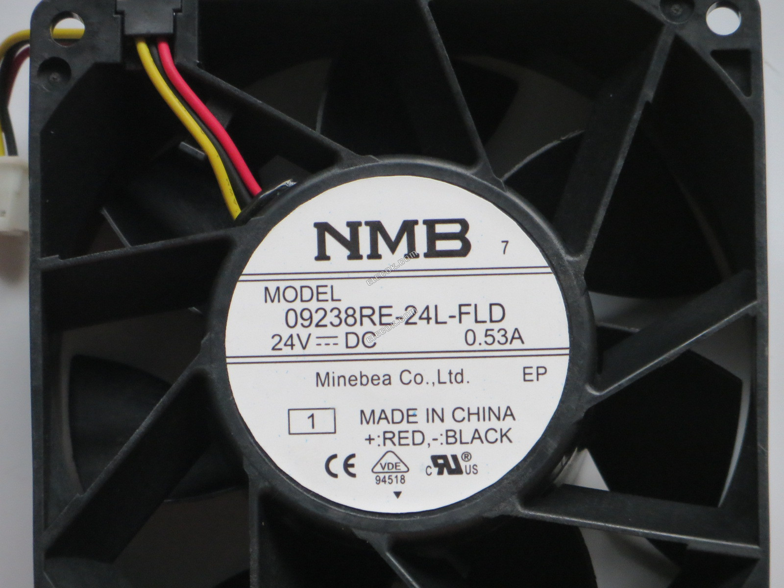 NMB 09238RE-24L-FLD 24V 0.53A 3wires Cooling Fan 