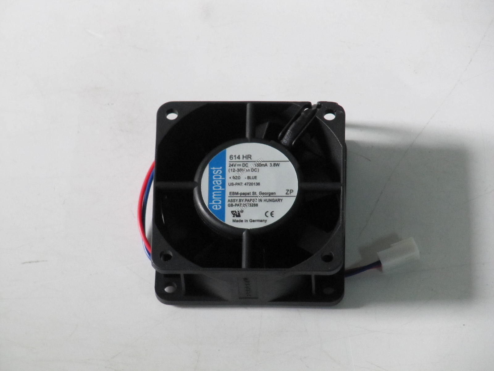 ebmpapst 614HR 24V 3.8W 150MA 60*60*25MM, 2 wires 