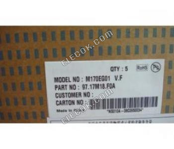 M170EG01 VF AUO 17.0" A-si TFT-LCD Panel 