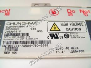 CLAA154WB04A CPT 15.4" A-si TFT-LCD Panel 