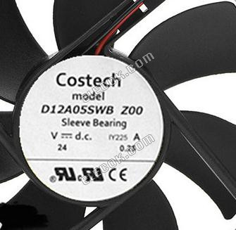 COSTECH D12A05SWB Z00 24V 0.25A 2wires cooling fan 