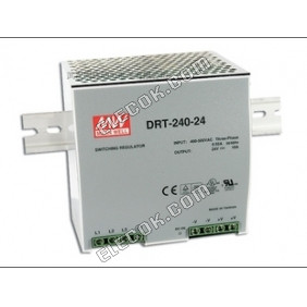 DRT-240-48 240W 48V5A three-phase input DIN rail power supply with PFC