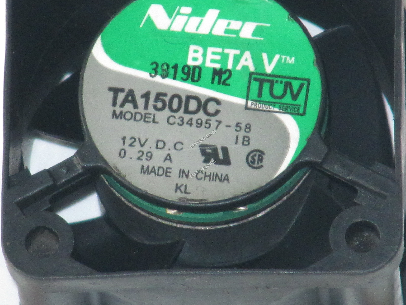 Nidec TA150DC C34957-58 12V 0,29A 3fios Ventoinha 