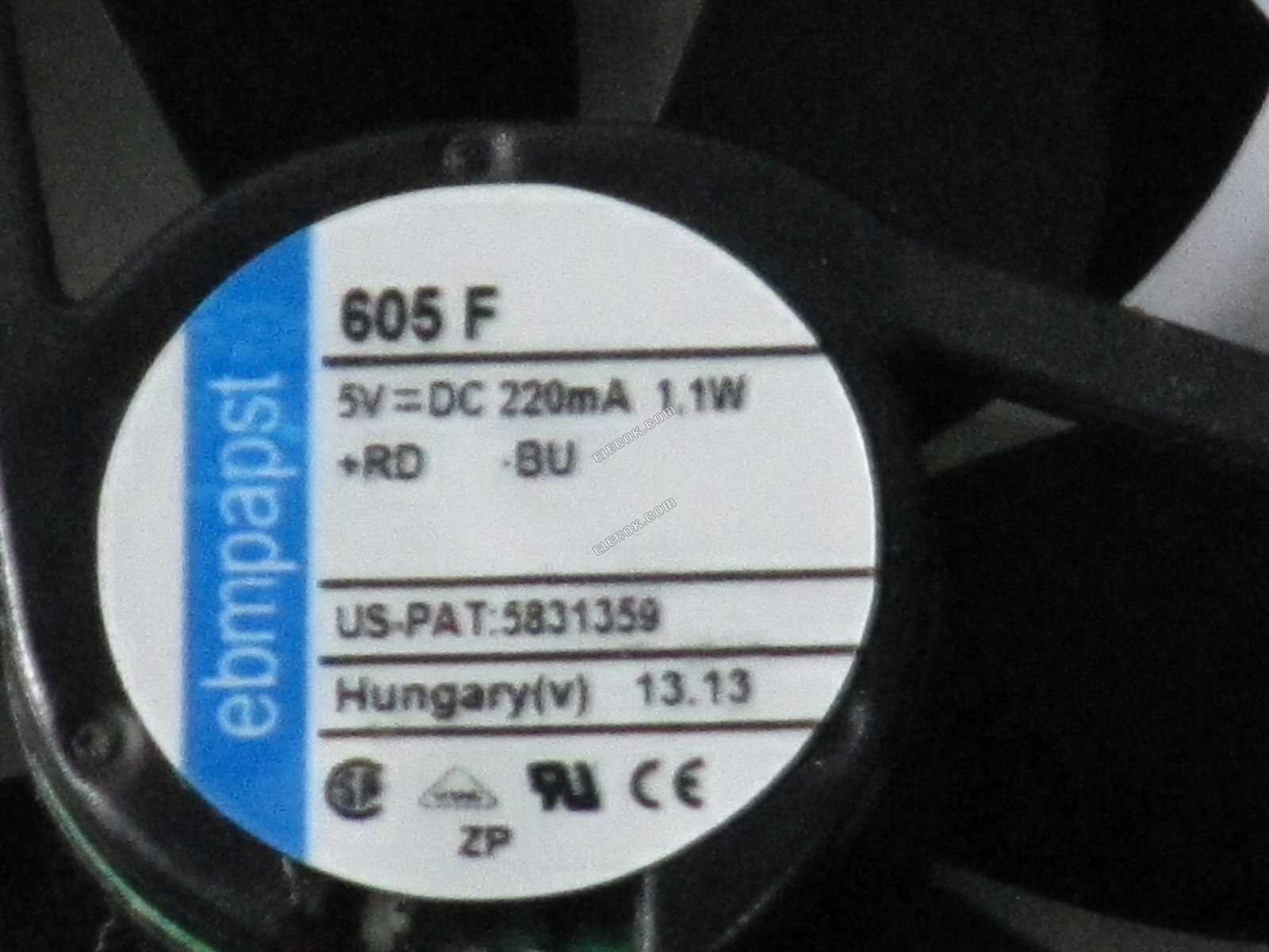 Ebm-papst 605F 5V 1.1W Cooling Fan 