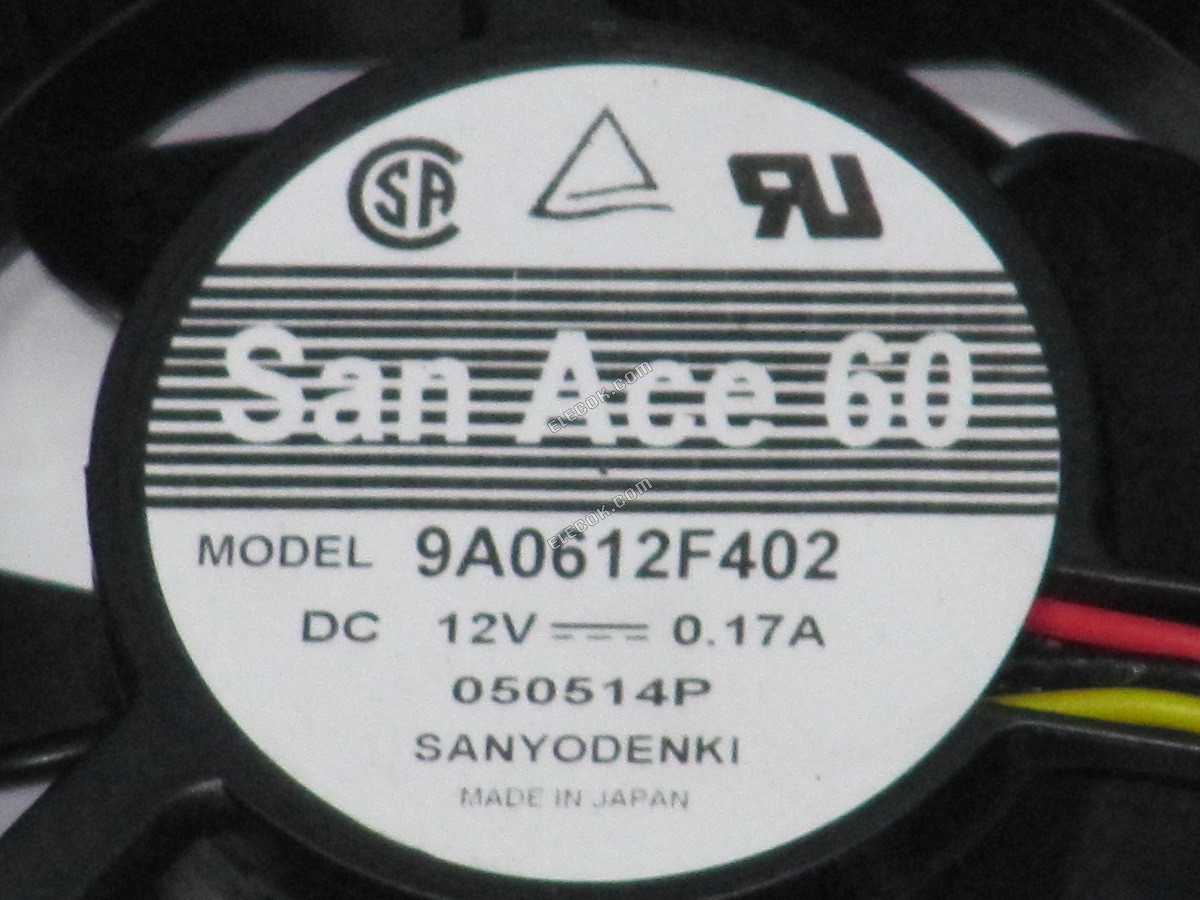 Sanyo 9A0612F402 12V Kipas Penyejuk 