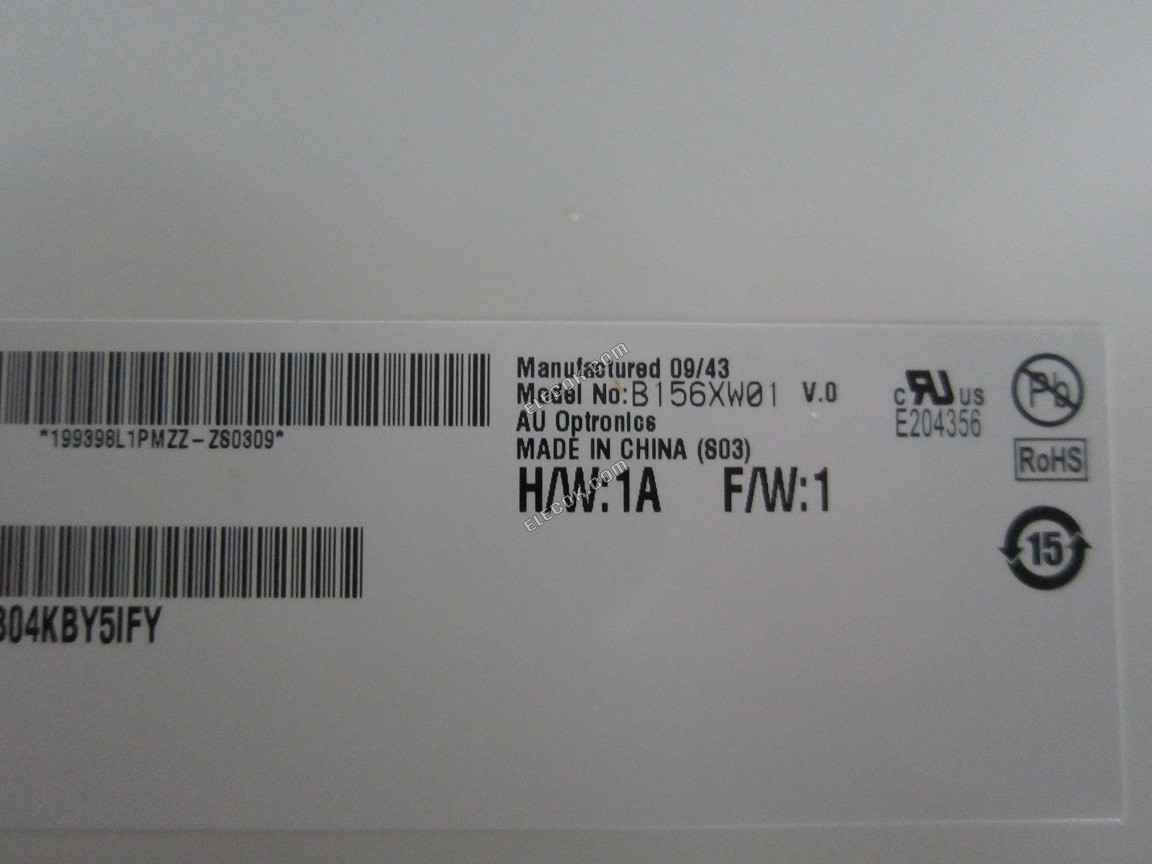 B156XW01 V0 AUO 15,6" a-Si TFT-LCD Panneau 