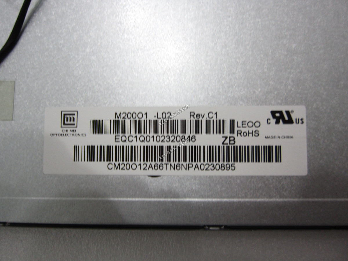 M200O1-L02 CMO 20.0" A-si TFT-LCD Panel used 