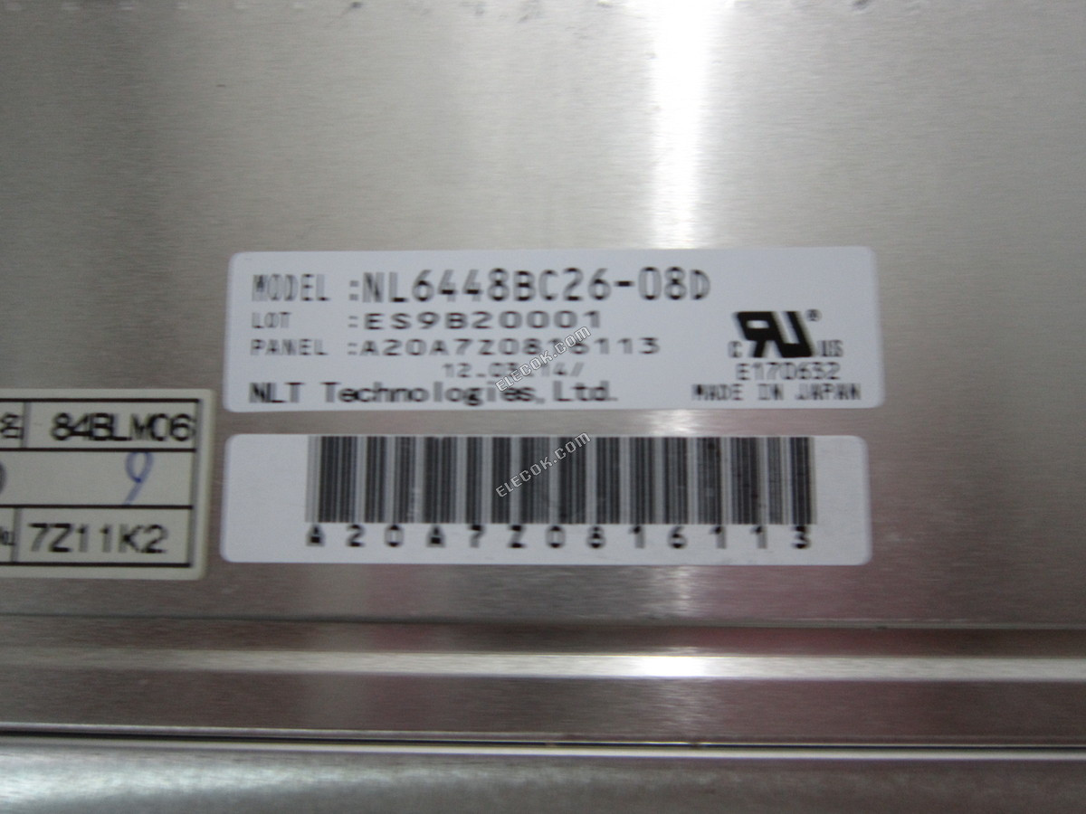 NL6448BC26-08D NEC LCD 패널, 중고 