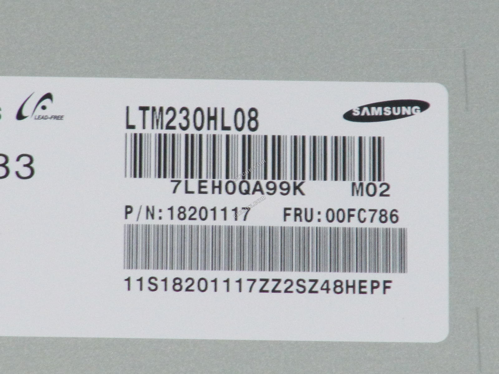 LTM230HL08 SAMSUNG 23.0" A-si TFT-LCD Panel Inventory New 