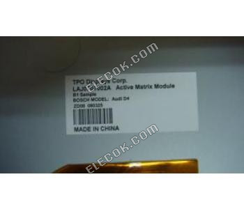 LAJ070T002A TFT LCD SCREEN, CAR GPS LCD DISPLAY, LCD PANEL 