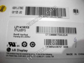 LP141WX5-TLD1 Lg Display 14.1" A-si TFT-LCD Panel 