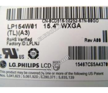 LP154W01-TLA3 Lg.philips Lcd 15.4" A-si TFT-LCD Panel substitute 
