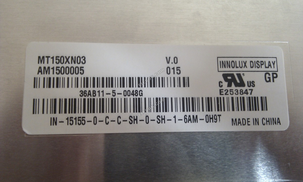 MT150XN03 V0 INNOLUX 15.0" a-Si TFT-LCD Panel 