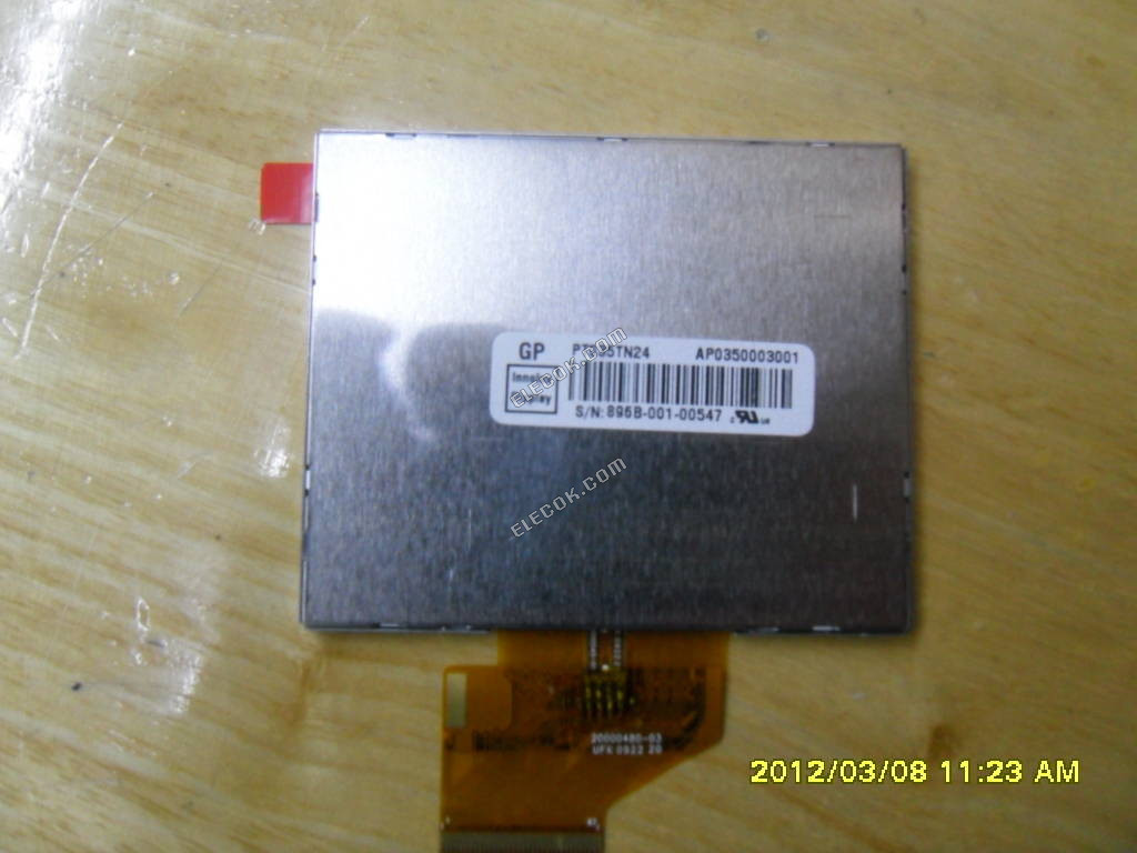 3.5" NEW AND ORIGINAL TFT LCD SCREEN WITHOUT TOUCH SCREEN DIGITIZER PT035TN24 V3 