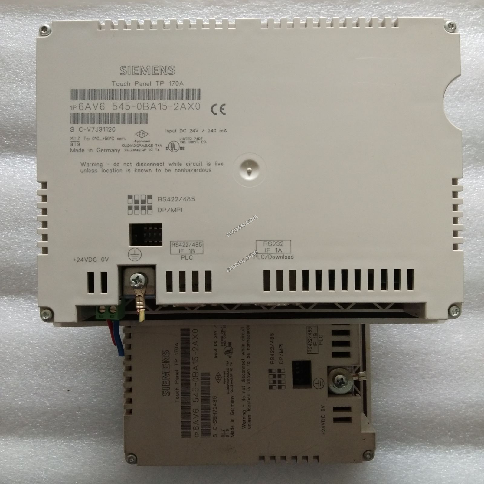 TP170A 6AV6545-0BA15-2AX0 Siemens HMI Used
