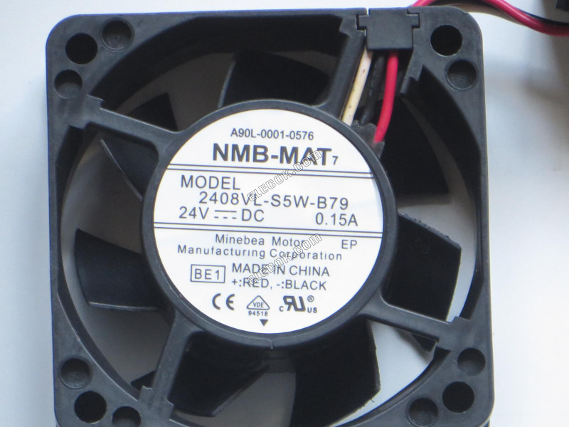 Ventola Di Raffreddamento NMB 2408VL-S5W-B79 - 60x60x20mm, DC24V 0,15A, 3 Pin, Per FANUC