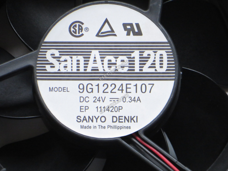 SANYO 9G1224E107 24V 0.34A 2 線冷却ファン改装済み