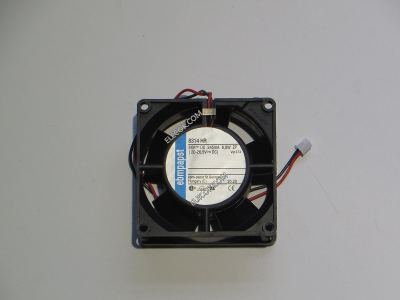 EBM-Papst 8314HR 24V 245MA  6W 2wires Cooling Fan