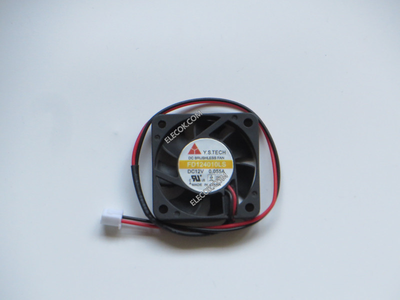 Y.S TECH FD124010LS 12V 0.055A 2wires Cooling Fan