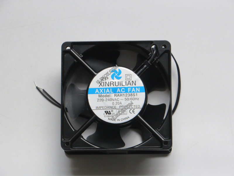 RAH1238S1 220-240V AC 0.20A 12038 12CM Fan Metal AC 2wires Cooling Fan  