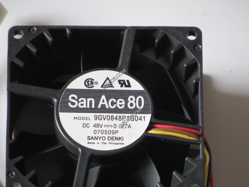SANYO 9GV0848P1G041 48V 0.27A 4wires cooling fan Refurbished