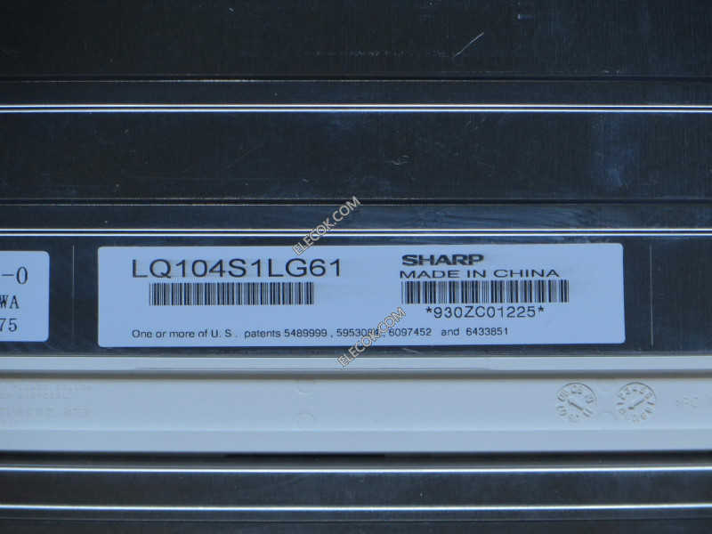 LQ104S1LG61 10,4" a-Si TFT-LCD Painel para SHARP 