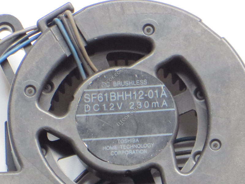 Sanyo SF61BHH12-01A 12V   230MA  3wires Cooling Fan Refurbished
