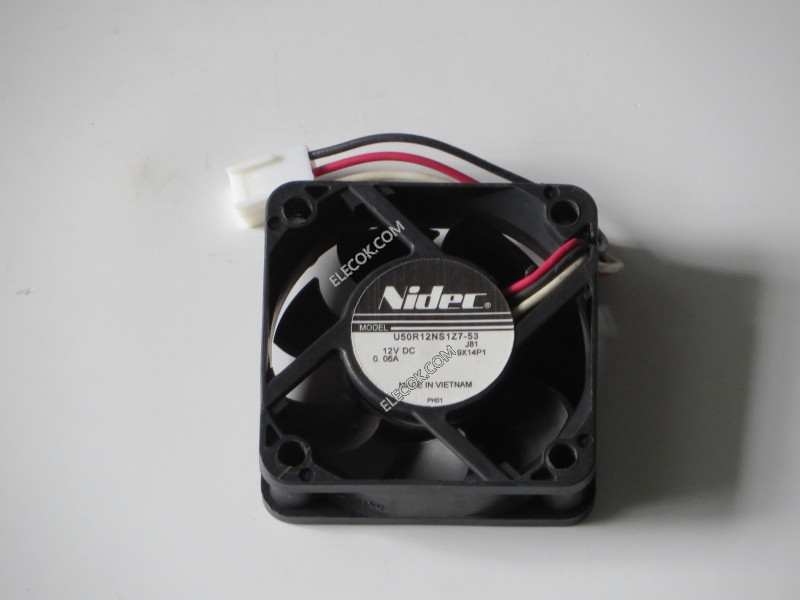 Nidec U50R12NS1Z7-53 12V 0,06A 3 câbler ventilateur 