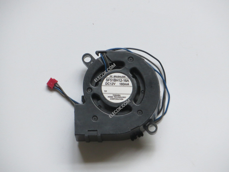 Toshiba SF51BH12-16A 12V 160mA 3wires cooling fan