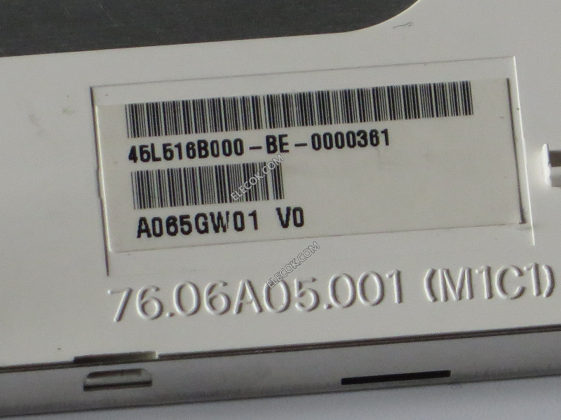 A065GW01 V0 AUO 6,5" LCD Panel Para Car DVD GPS usado 