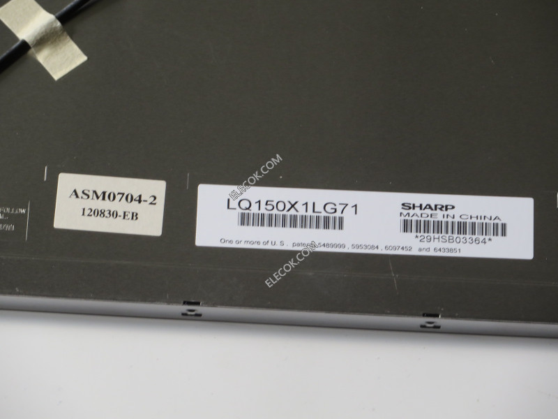 LQ150X1LG71 15.0" a-Si TFT-LCD Panel para SHARP 