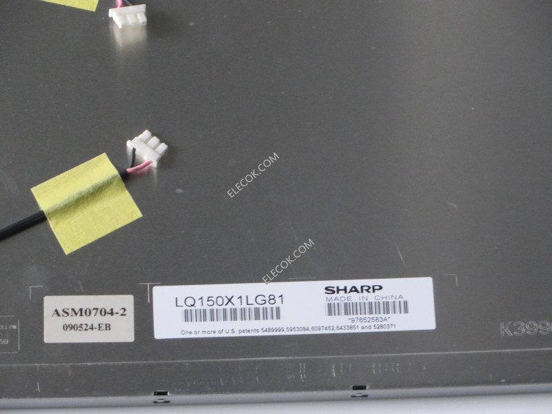 LQ150X1LG81 15.0" a-Si TFT-LCD Panneau pour SHARP 