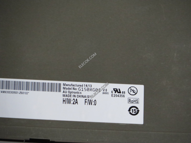 G150XG01 V0 15.0" a-Si TFT-LCD Panel för AUO 