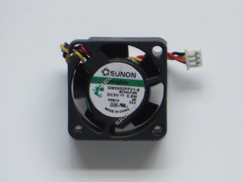 Sunon GM0502PFV1-8 B2140.F.GN 5V 0.12A 0.6W 3線冷却ファン