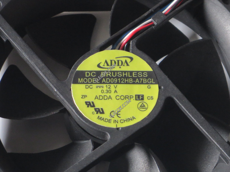 ADDA AD0912HB-A7BGL 12V 0.3A Cooling Fan