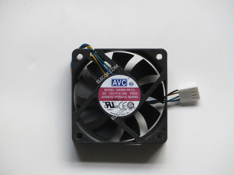 AVC DA06015R12L 12V 0,14A 4 draden koelventilator 