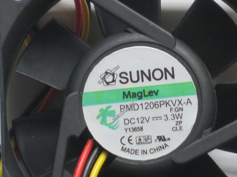 Sunon PMD1206PKVX-A F.GN 12V 3,3W 3 ledninger Kjølevifte 