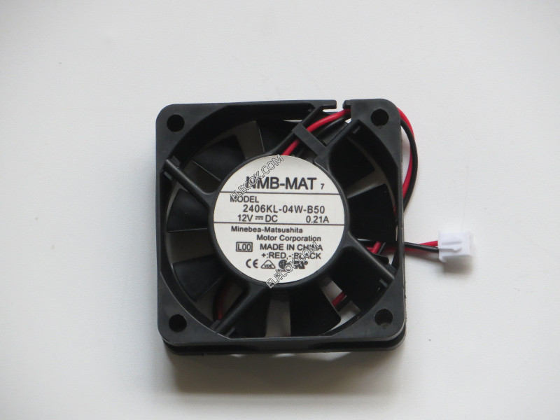 NMB 2406KL-04W-B50 12V 0,21A 2wires Cooling Fan 
