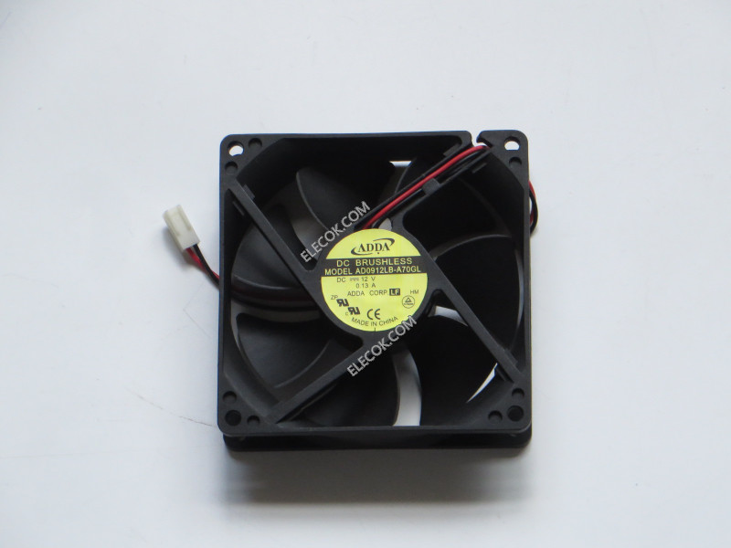 ADDA AD0912LB-A70GL 12V 0,13A 1,56W 2wires Cooling Fan 